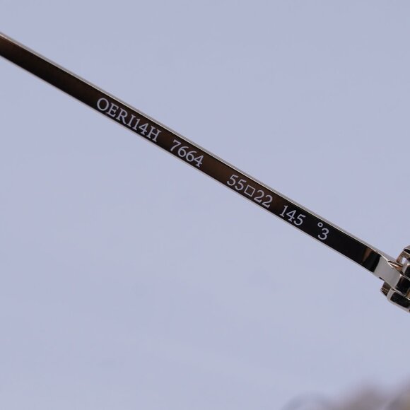 Off-White Off-White OERI14H LYNN 7664 Sunglasses Gold Oval Frame, Brown Lenses main image 9